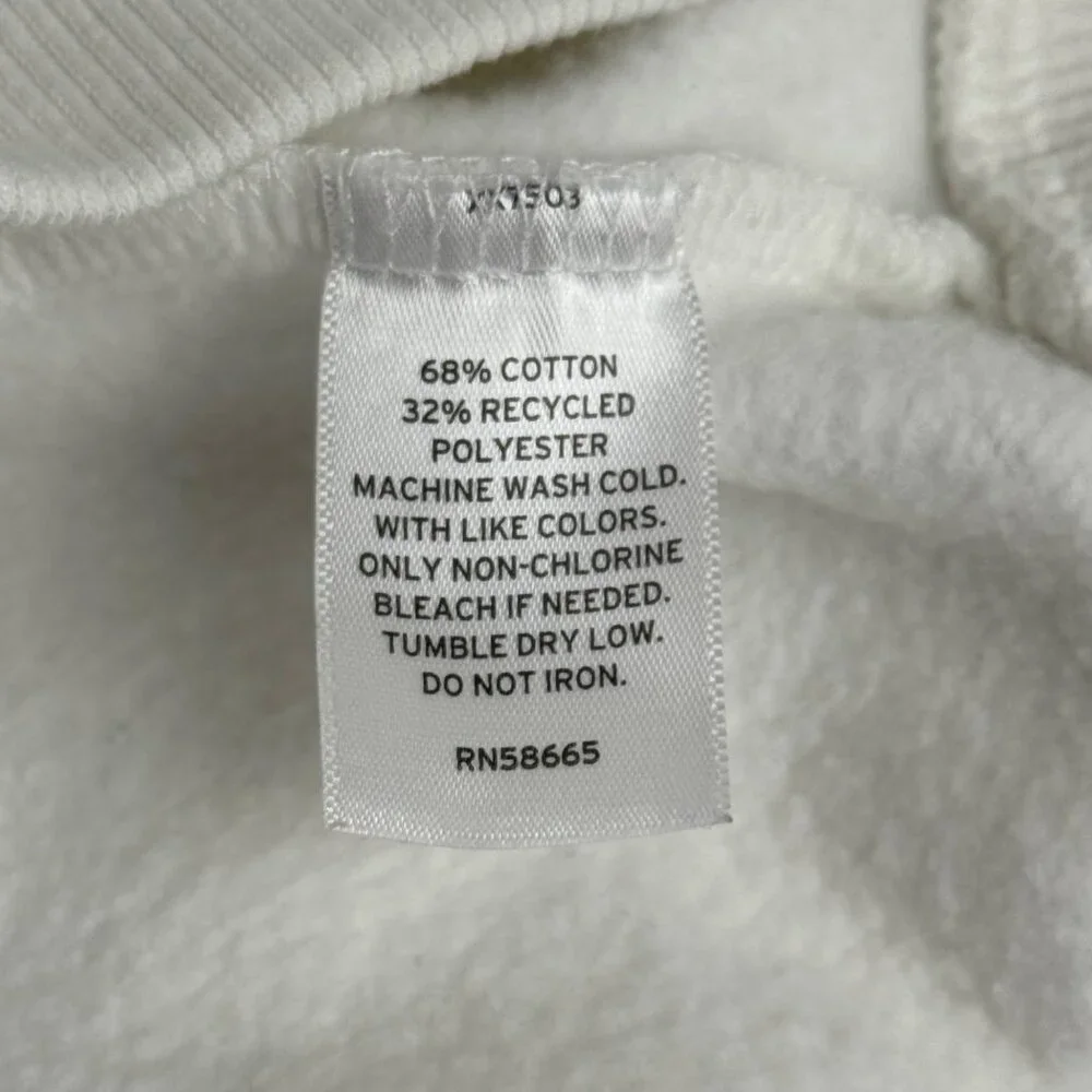 Nordstrom BP. White Sweatshirt Women's Med Casual Minimalist Warm BP487122MI EUC - Picture 6 of 9